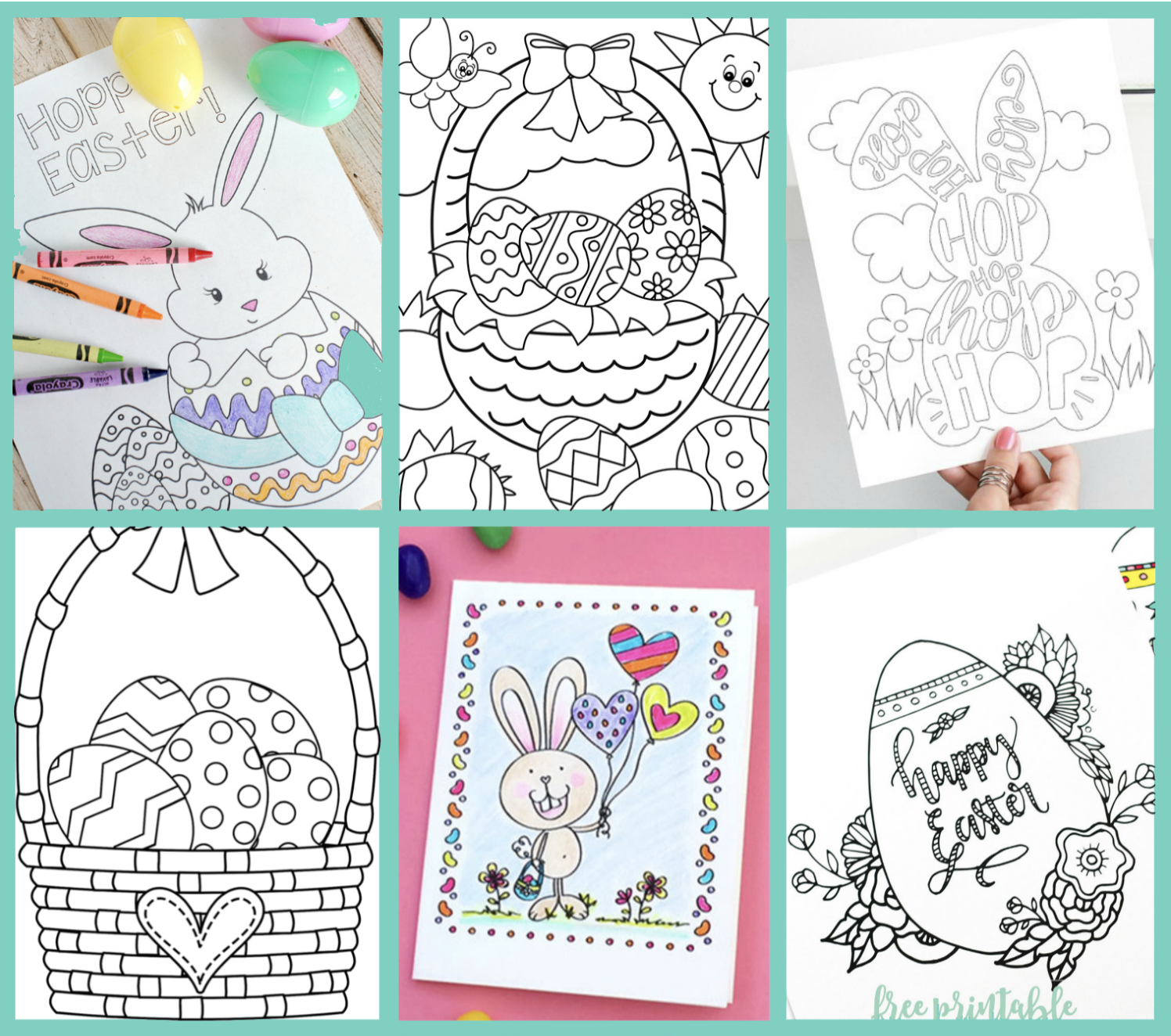 free easter coloring pages 
