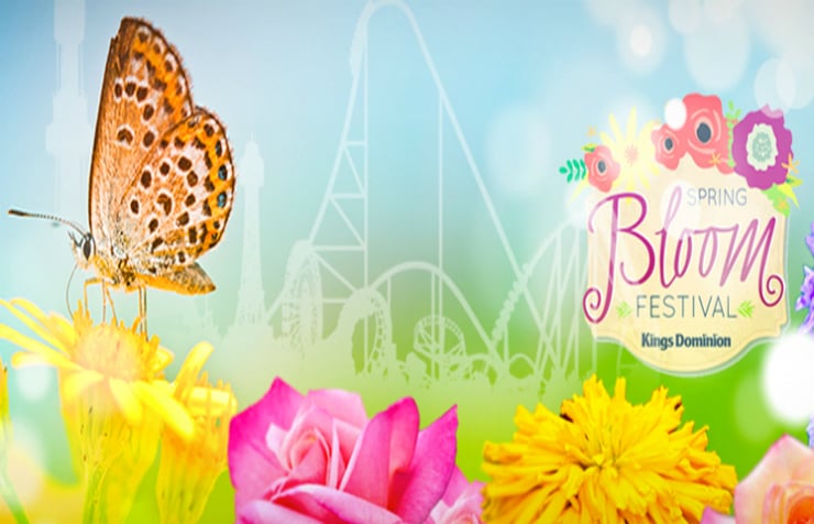 Kings Dominion “Spring Bloom Festival” and Our Recent Family Visit  {My Review}