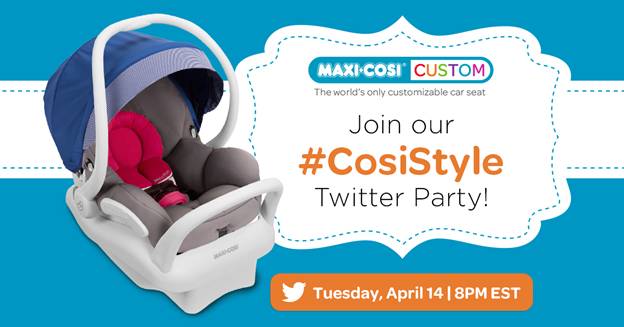 Join Maxi-Cosi #CosiStyle Twitter Party Tonight at 8PM EST + Prizes!
