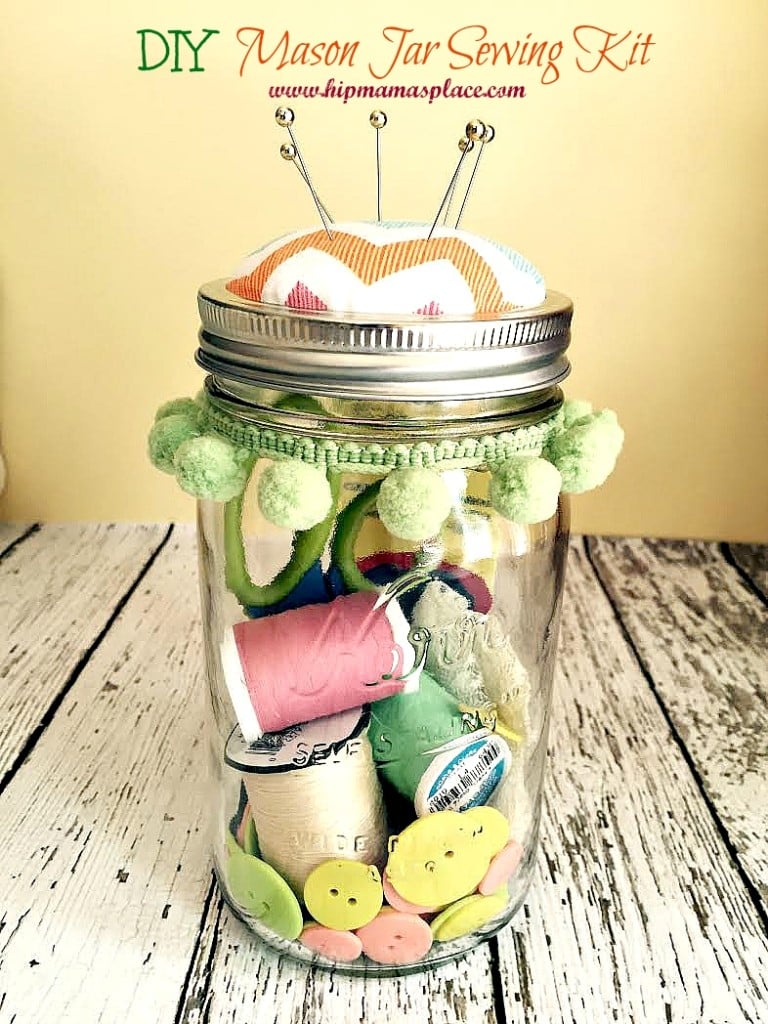 DIY Mason Jar Sewing Kit