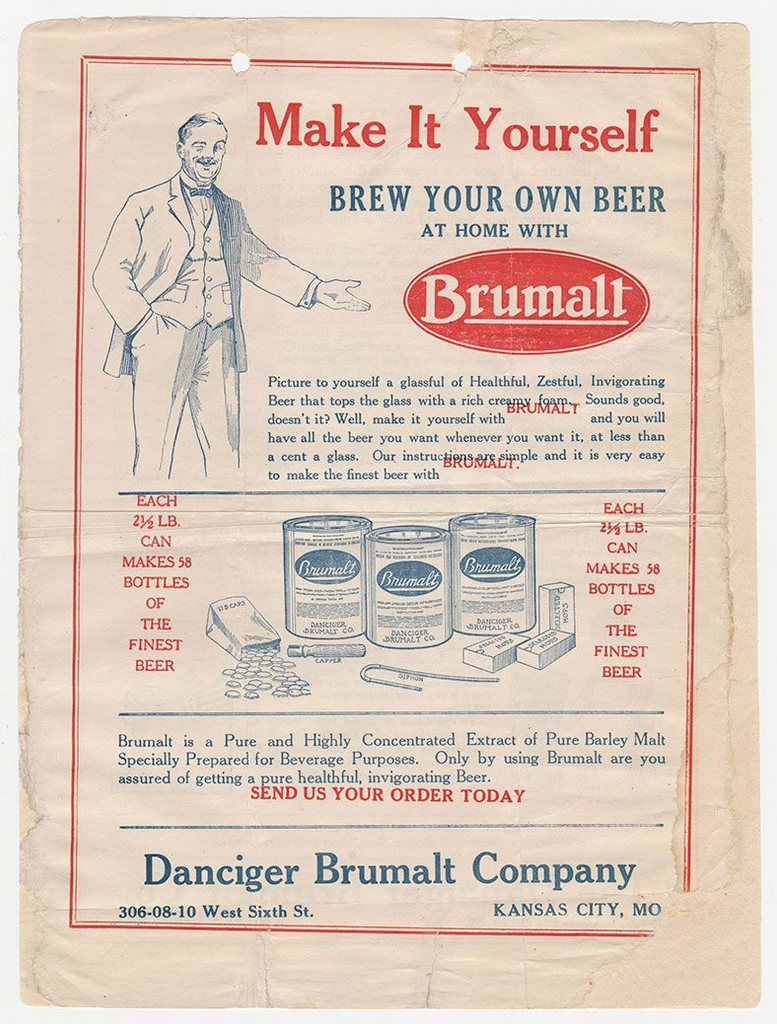 Brew Your Own Beer Ad, 1919