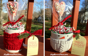 DIY Candy Cane Heart Lollies + Holiday Gift Ideas from Hallmark Gold Crown Store