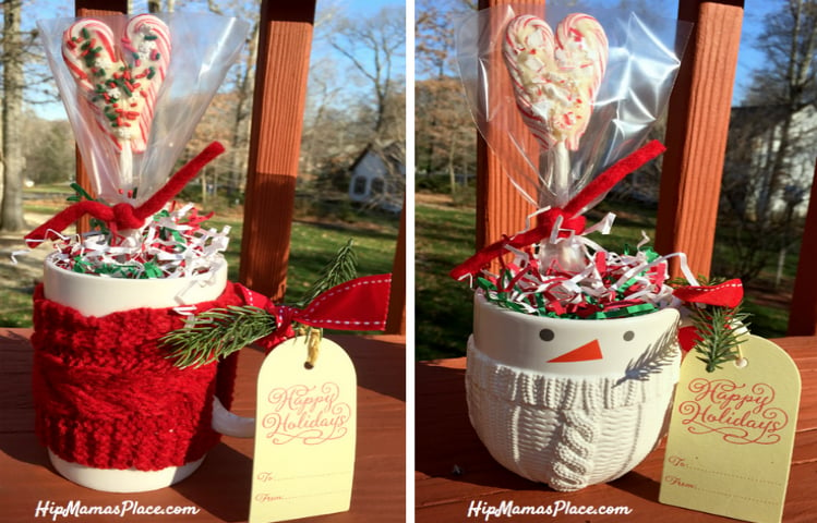 DIY Candy Cane Heart Lollies + Holiday Gift Ideas from Hallmark Gold Crown Store