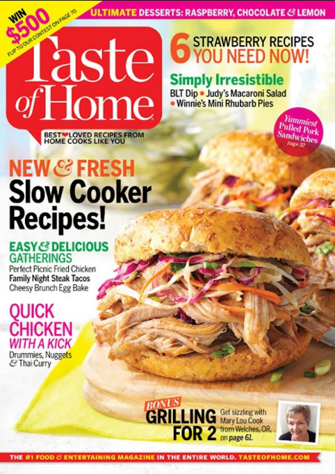 Free Taste of Home Magazine Subscription