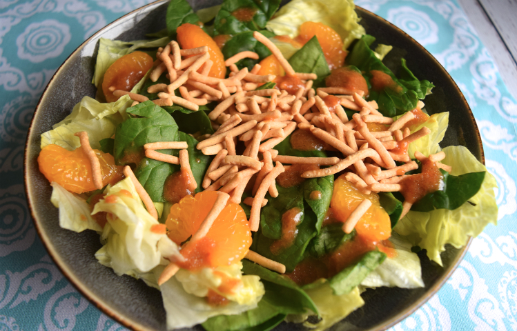 Crunchy Orange Ginger Salad and How to Freshen Up Your Spring Menu