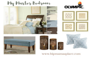 Updating Our Master Bedroom with Olympic Paints #BringOnTheColor