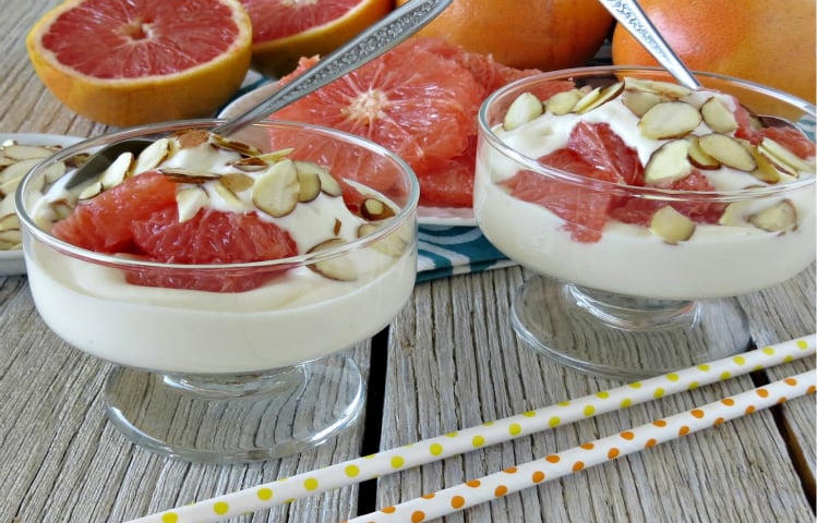 Grapefruit and Yogurt Parfaits #Recipe