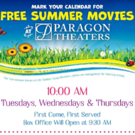 Paragon Theaters: FREE Kids’ Summer Movies Starting June 21st