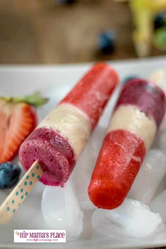Healthy, delicious and refreshing, you'll love these July 4th Ice Pops! 