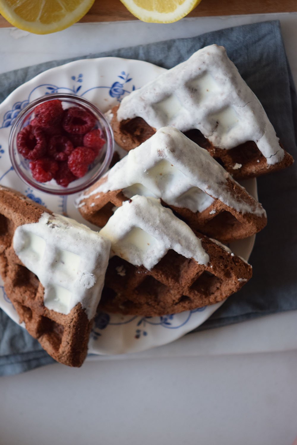 Chocolate Donut Waffles