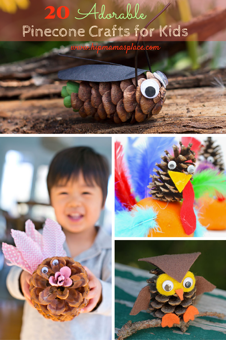 pinecone crafts to make with kids