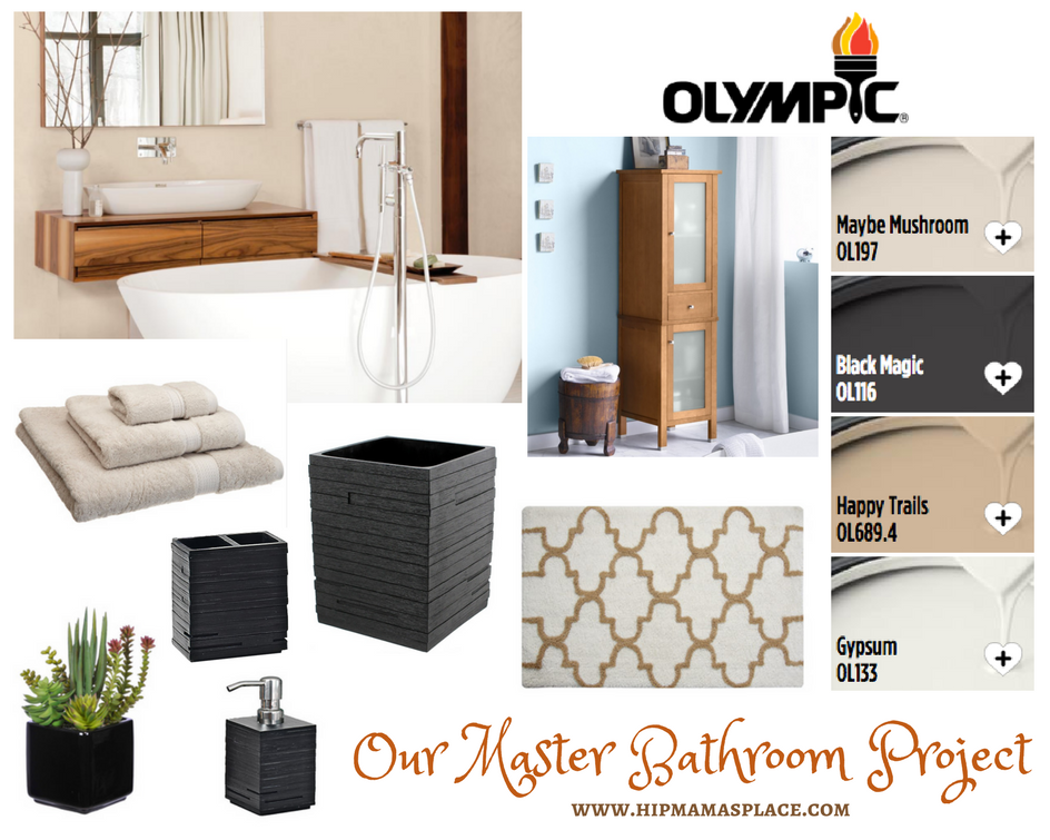 Olympic Paint Master Bathroom Project