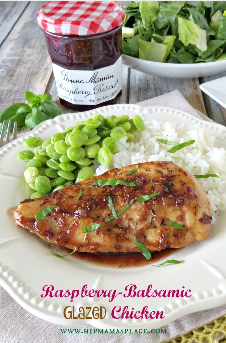 Raspberry-Balsamic Glazed Chicken 