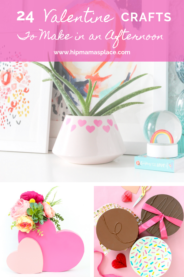 Make Valentines' Day special and get inspired to take on some DIY Valentine craft projects! Try these 24 Valentine crafts to make in an afternoon!