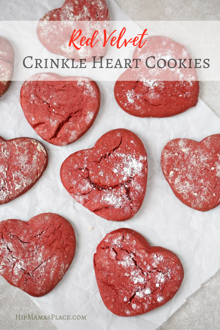 best red velvet crinkle cookies