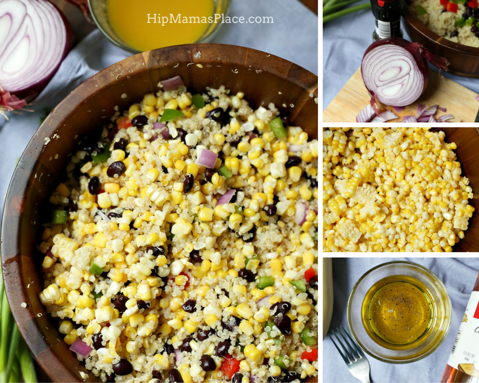 quinoa salad with sweet corn