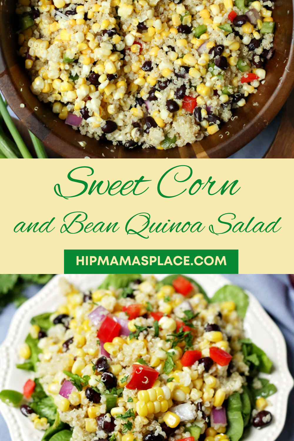 sweet corn with quinoa salad