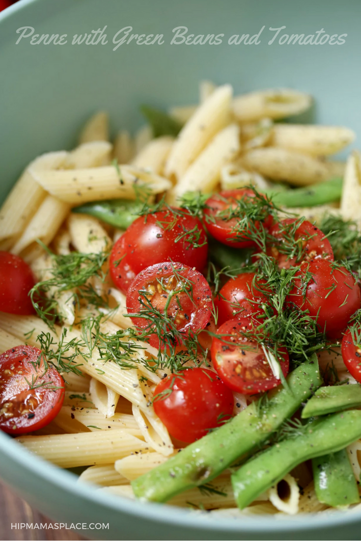 Penne with Green Beans and Tomatoes... perfect for spring and summer! 