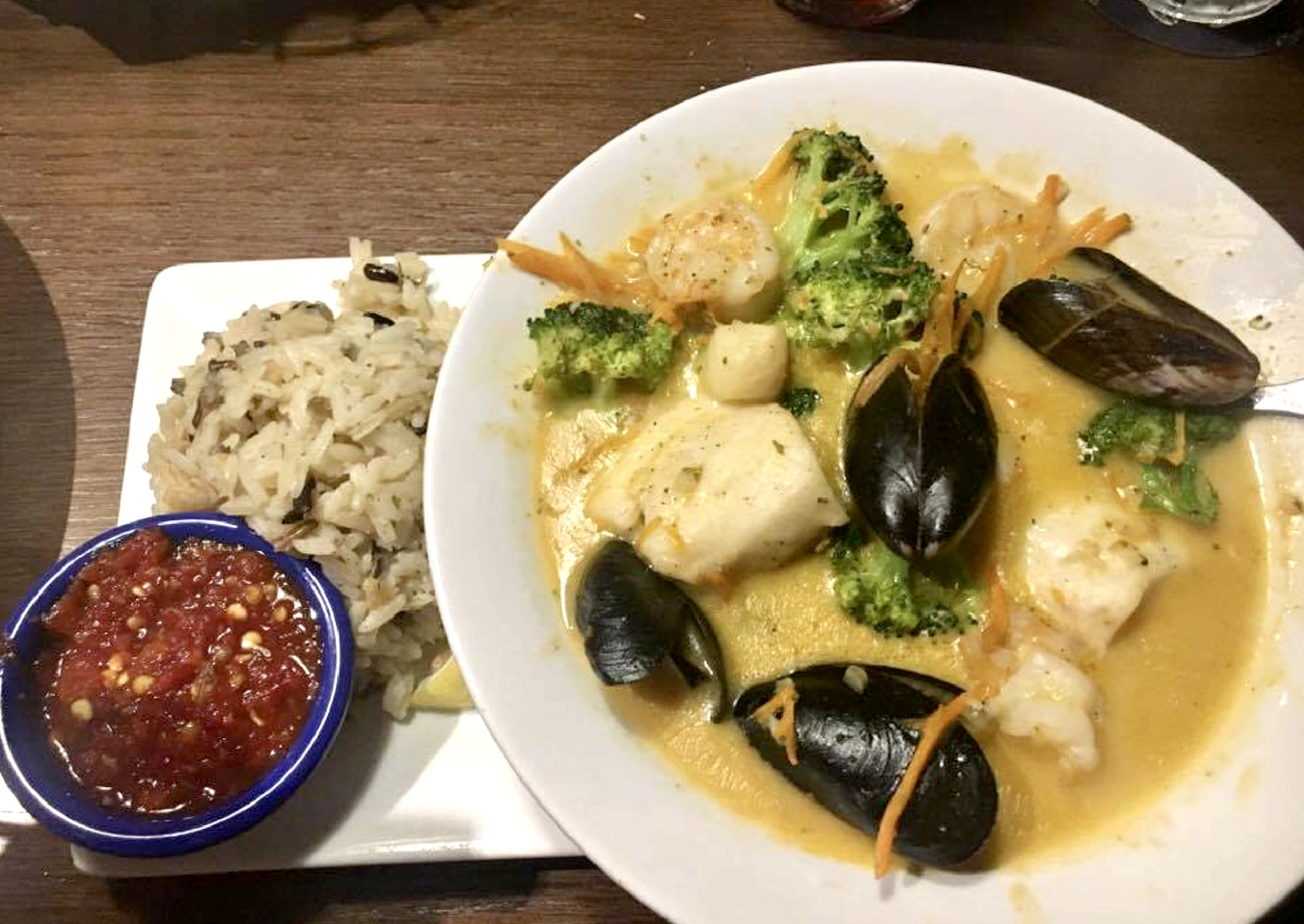 Super enjoyed my Thai-Style Seafood Bowl from Red Lobster's new "Globally Inspired" menu - Manassas, Virginia