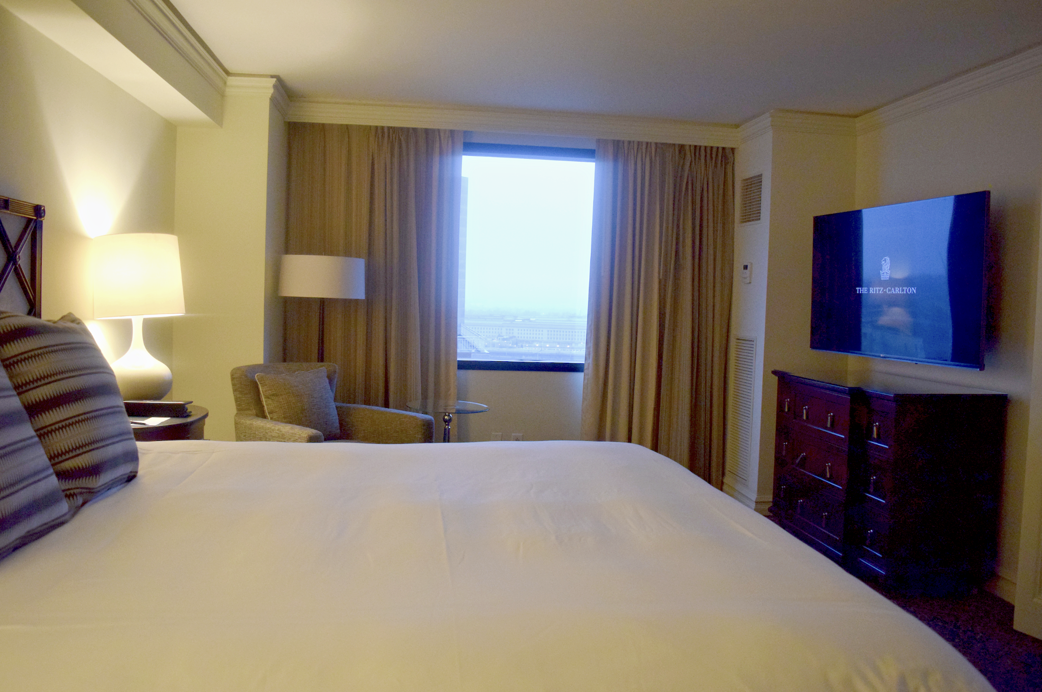 The Executive One Bedroom Suite at The Ritz-Carlton Pentagon City is spacious, relaxing place to stay in and offers world-class amenities. 