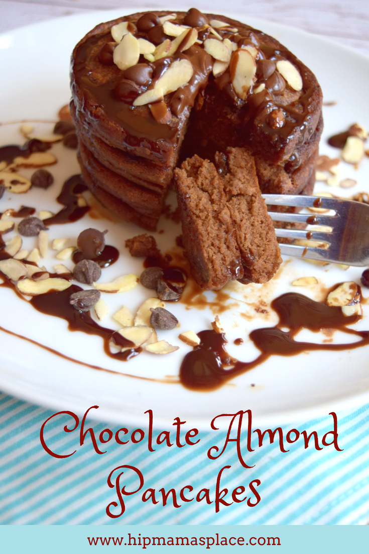 Chocolate Almond Pancakes made with International Delight® Almond Joy™ creamer 