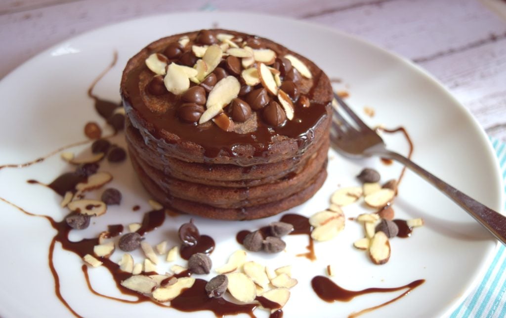 Chocolate Almond Pancakes