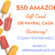$50 Amazon Gift Card  or Paypal Cash Giveaway + Summer Giveaway Hop!
