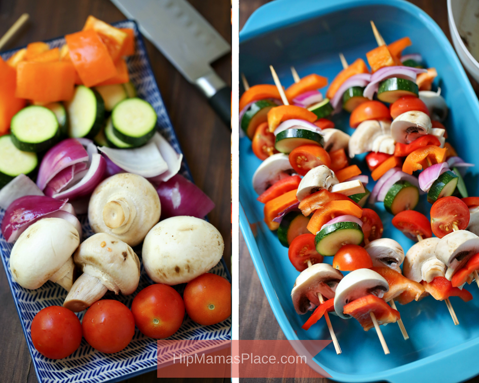 grilled veggie kebabs 