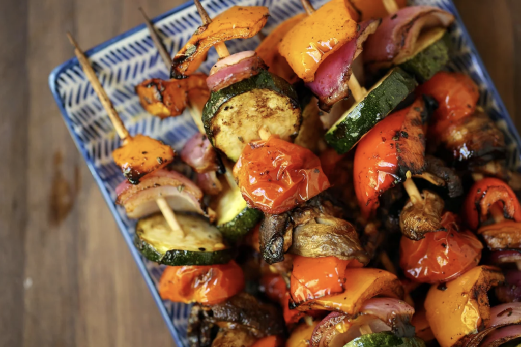 Balsamic Grilled Veggie Kebabs