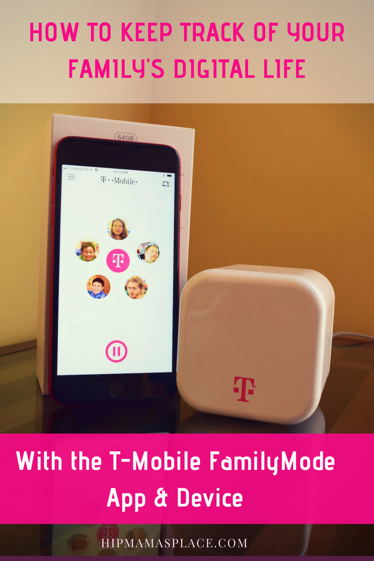 How to keep track of your family's digital life with T-Mobile FamilyMode app and device. Get all the details at HipMamasPlace.com! 