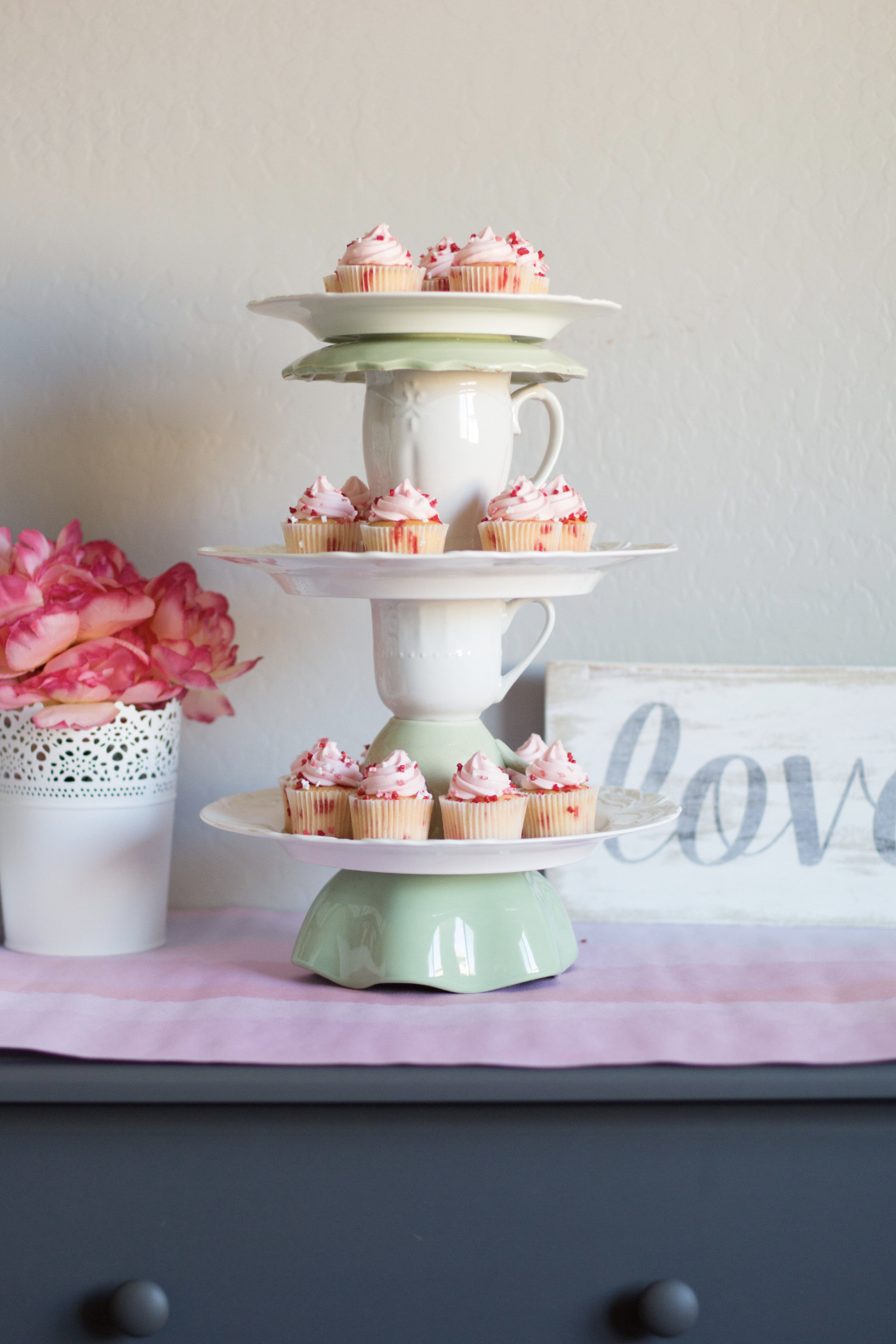 DIY tiered cake stand