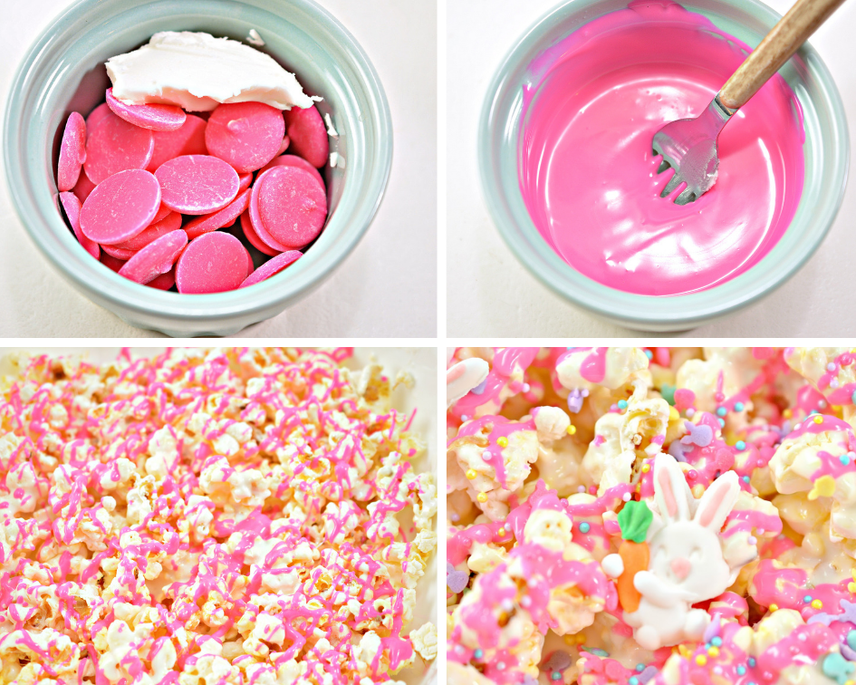 How to make Easter Bunny Marshmallow Popcorn Bars