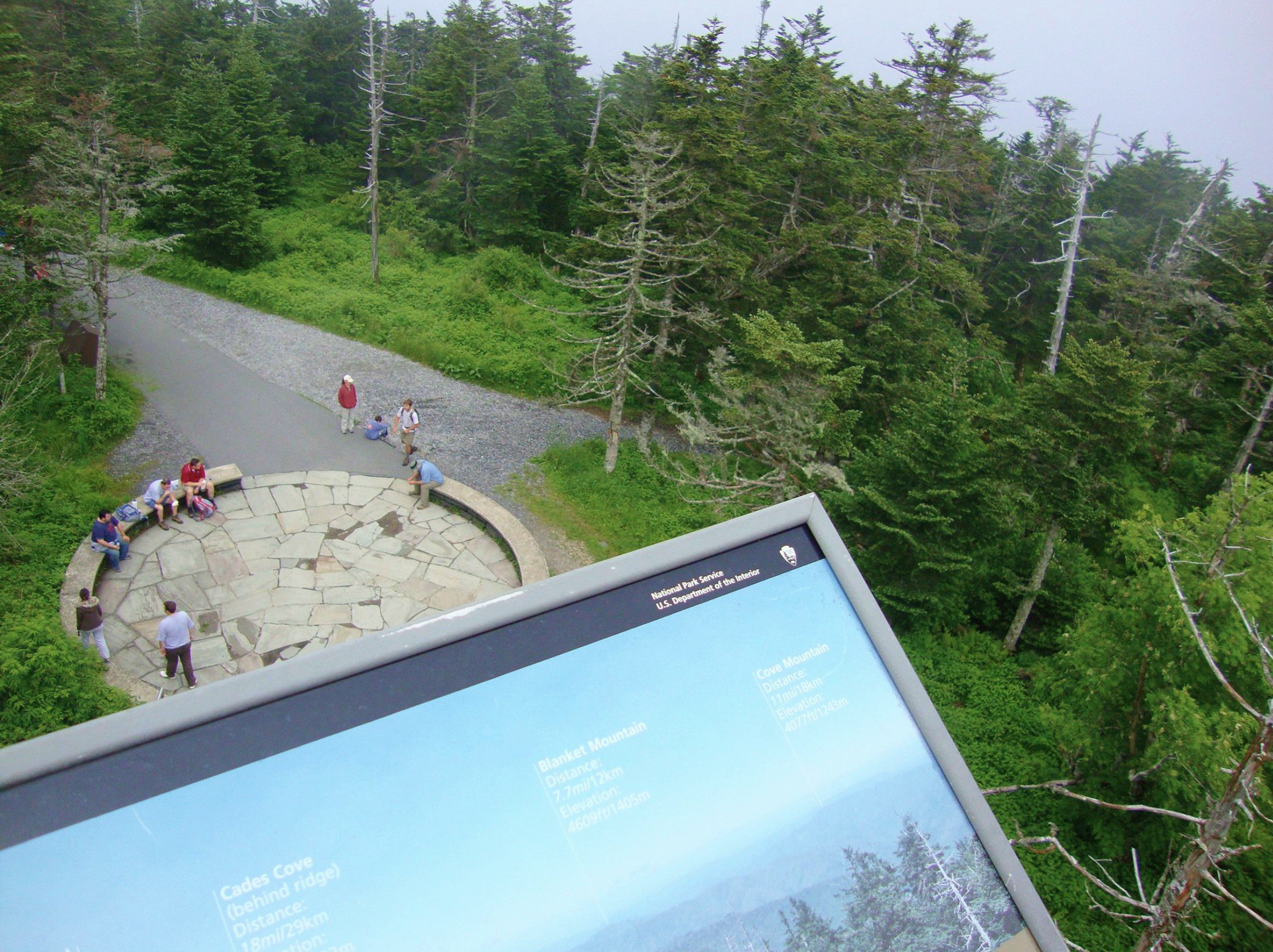 View from the top of The Clingmans Dome- Pigeon Forge, TN