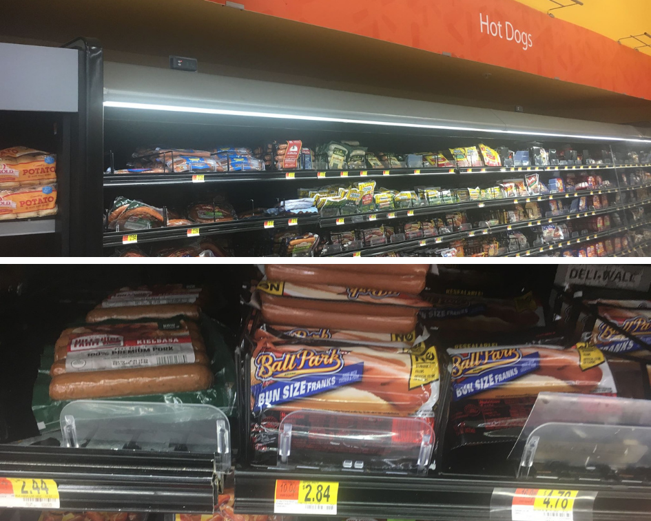 Hotdogs, meats and other summer grilling party essentials at Walmart