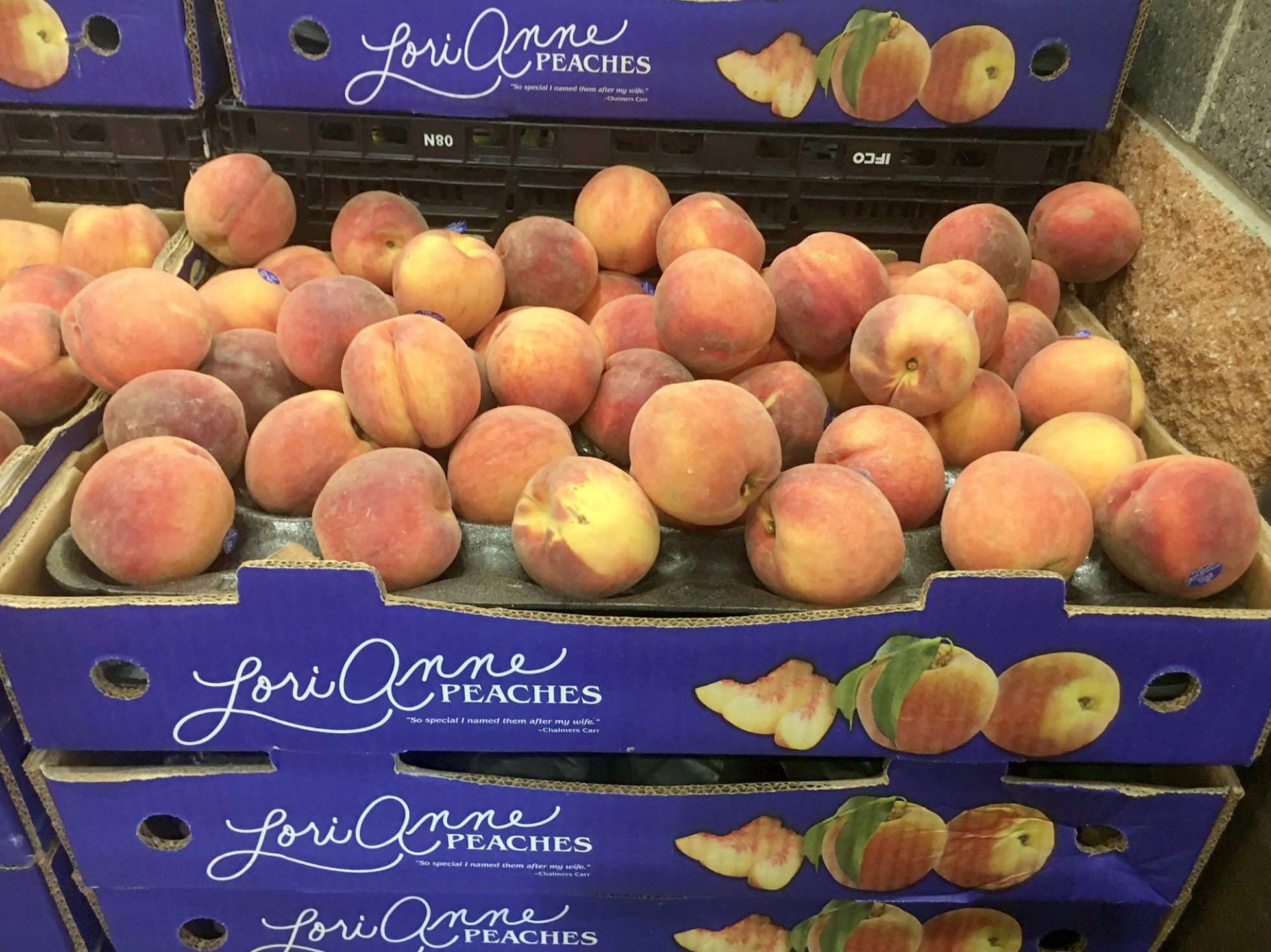 Lori Anne Peaches available only at Wegmans