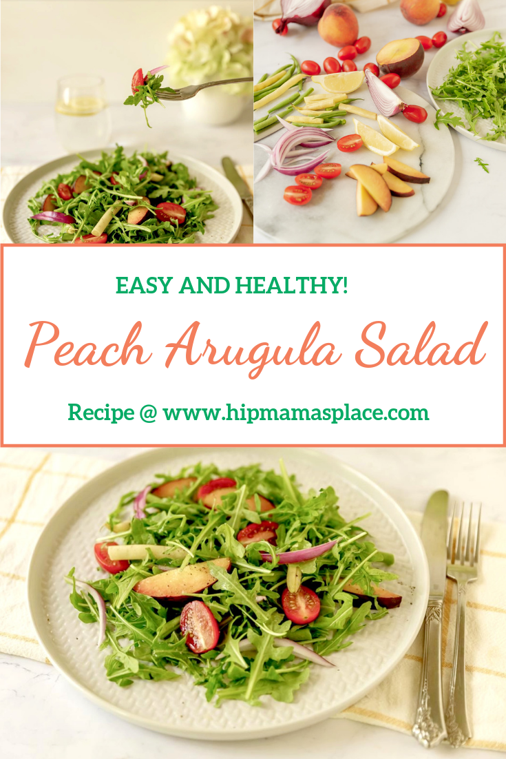 Peach Arugula Salad + Summer Fruit Fest Event at Wegmans 