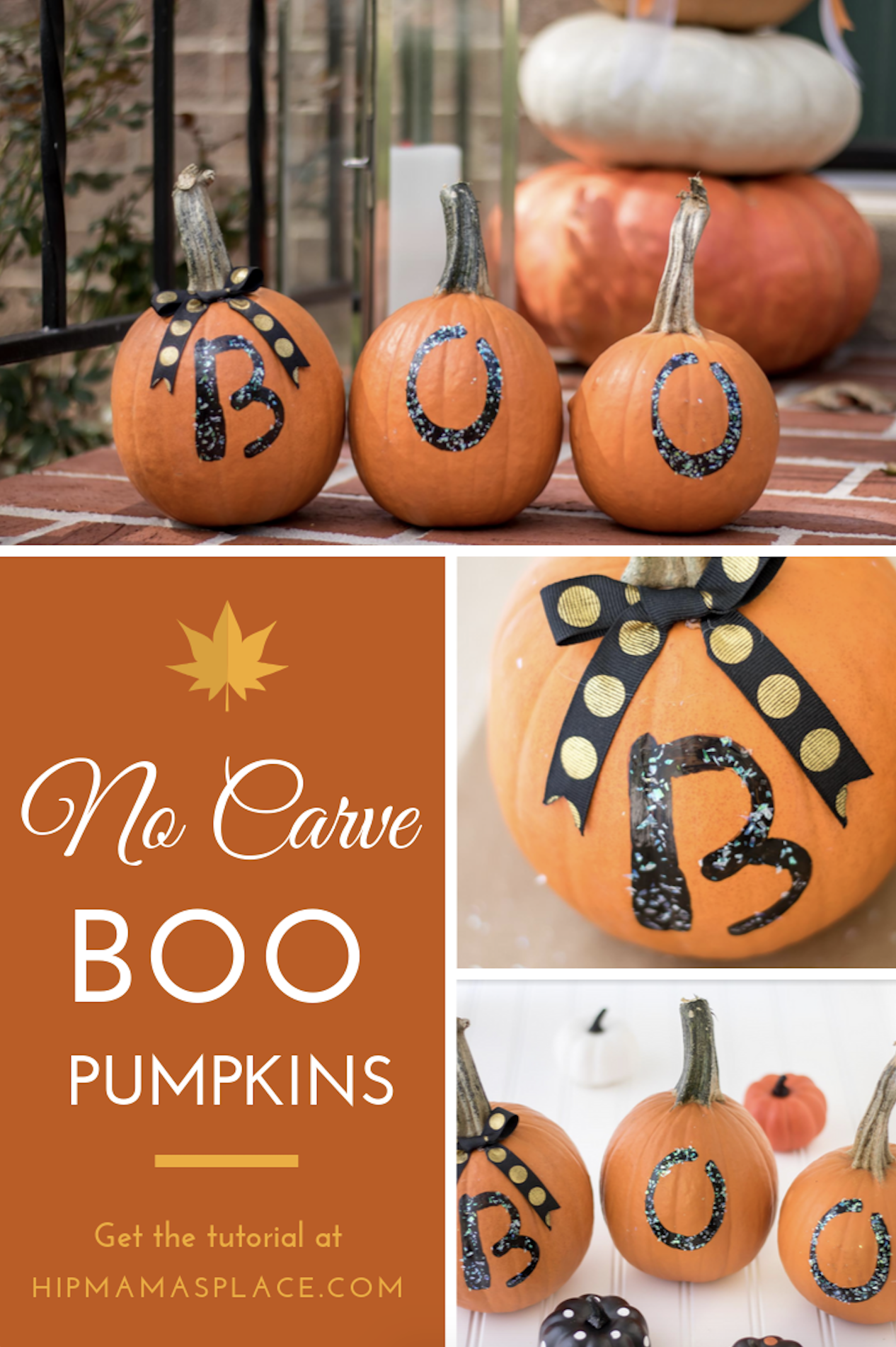 DIY Boo Pumpkins