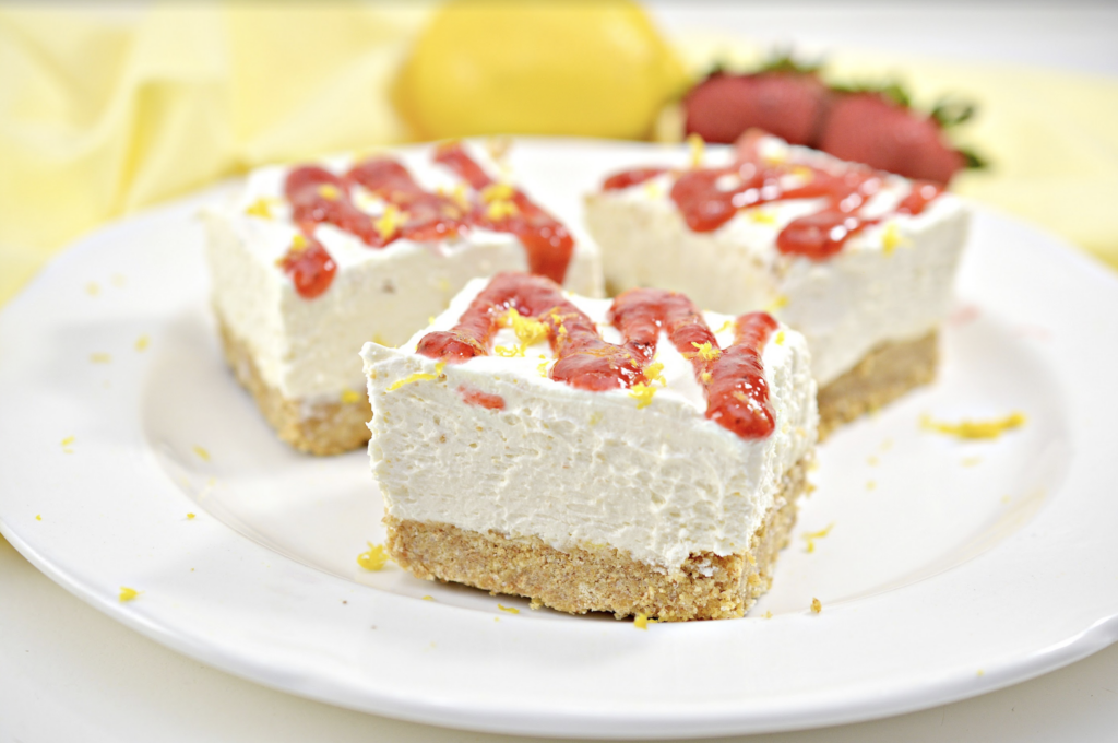 No-Bake Lemon and Ricotta Cheesecake Bars