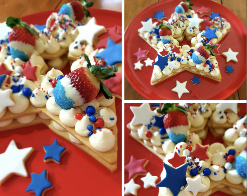 4th of July Cookie Cake with DoughCuts