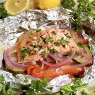 Grilled Herbed Salmon in Foil