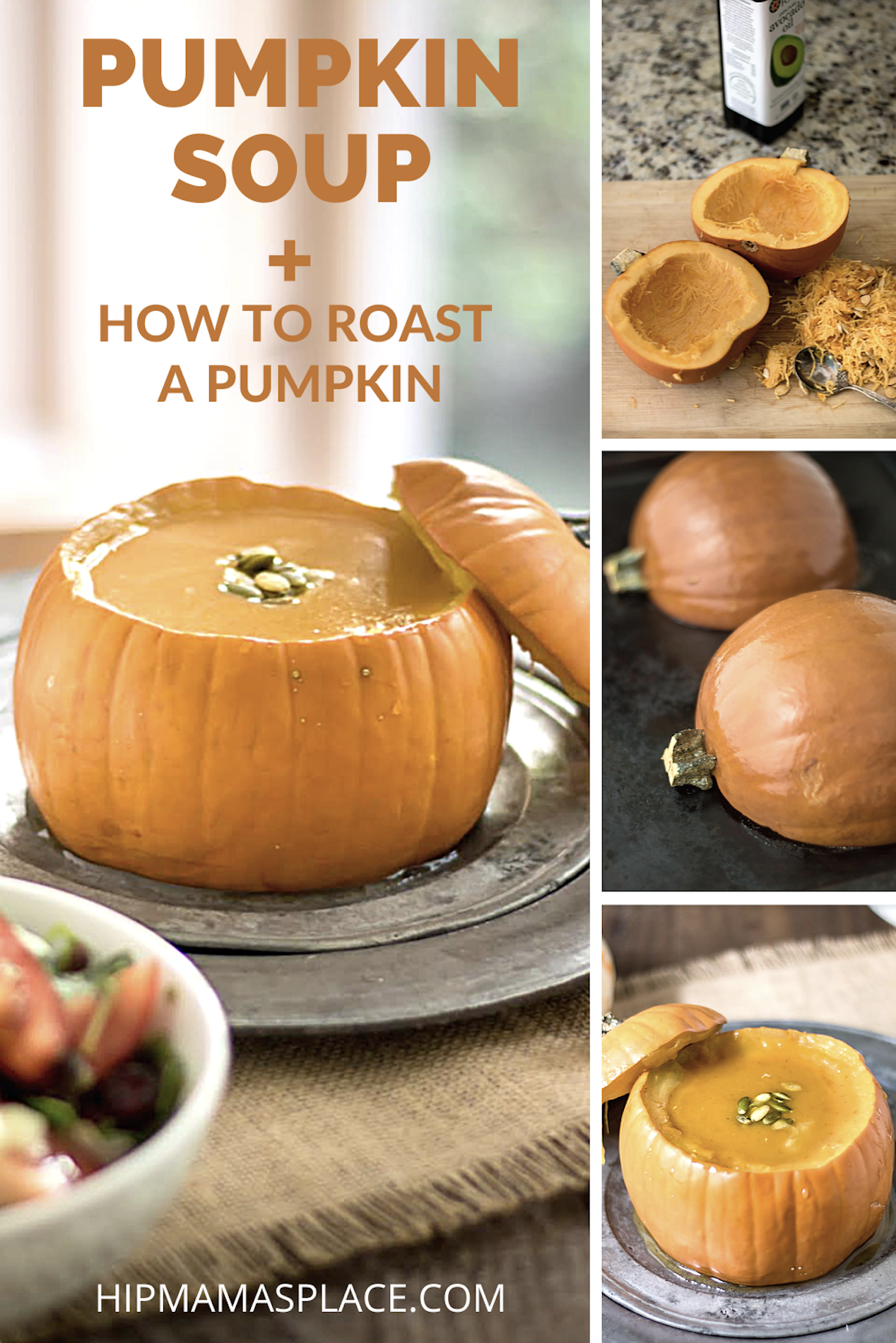 Have you ever wondered how you roast a pumpkin? Well, here, I'm showing you how to make pumpkin soup and how to roast a pumpkin!