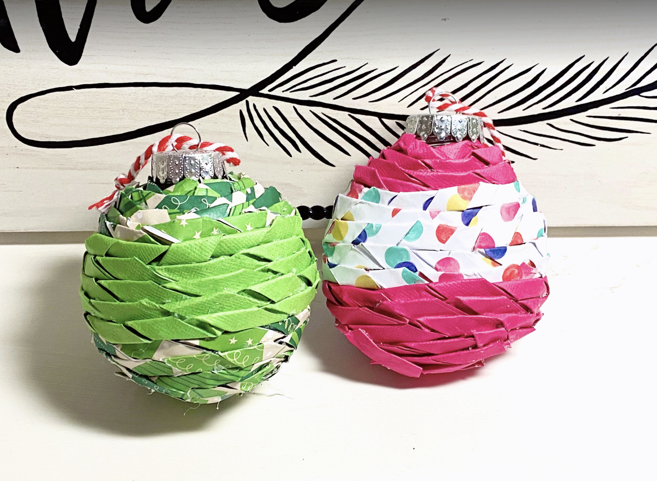 Twisted Paper Ornaments A Holliday Craft Tutorial Hip Mama s Place