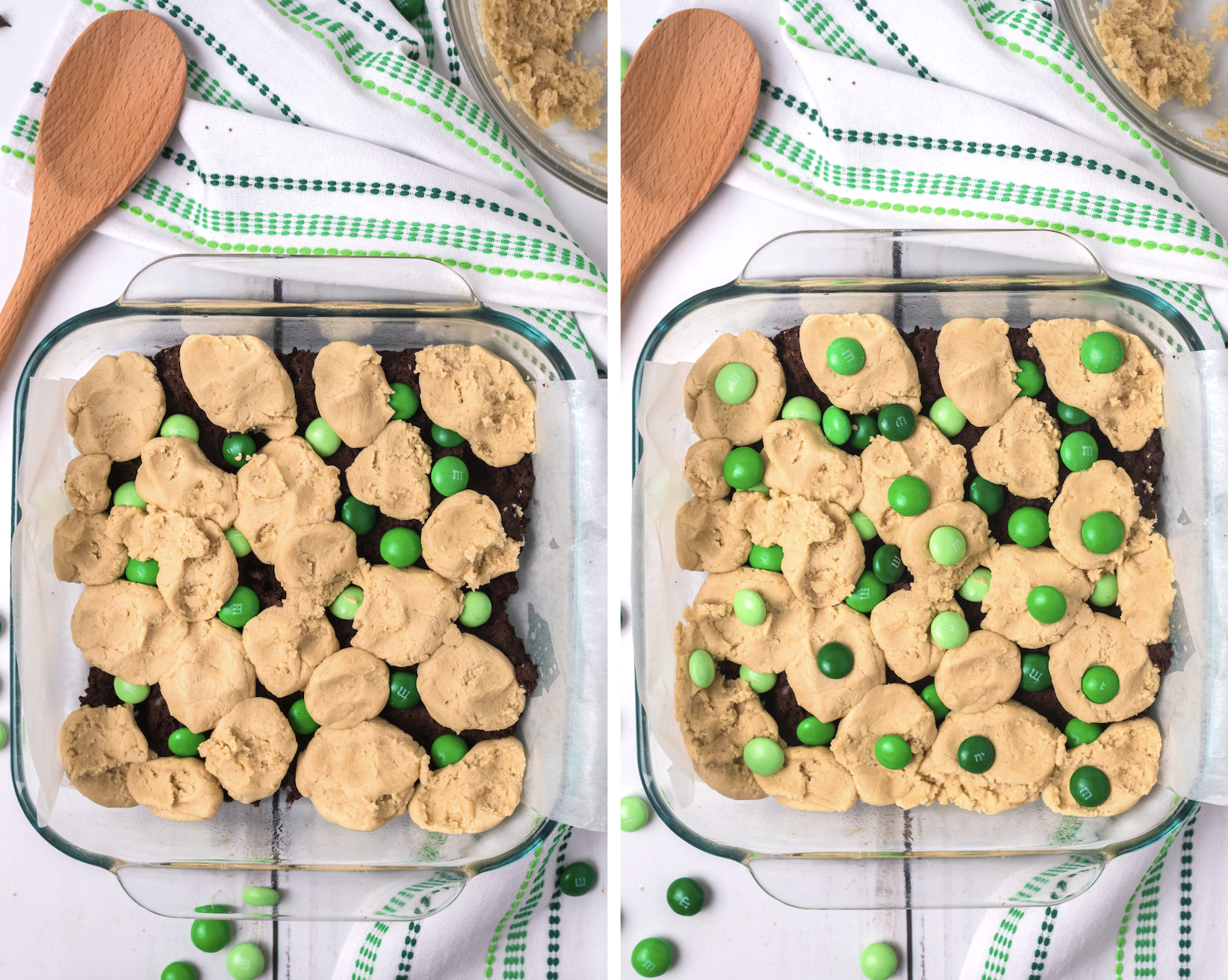 how to make mint chocolate chip brookies 