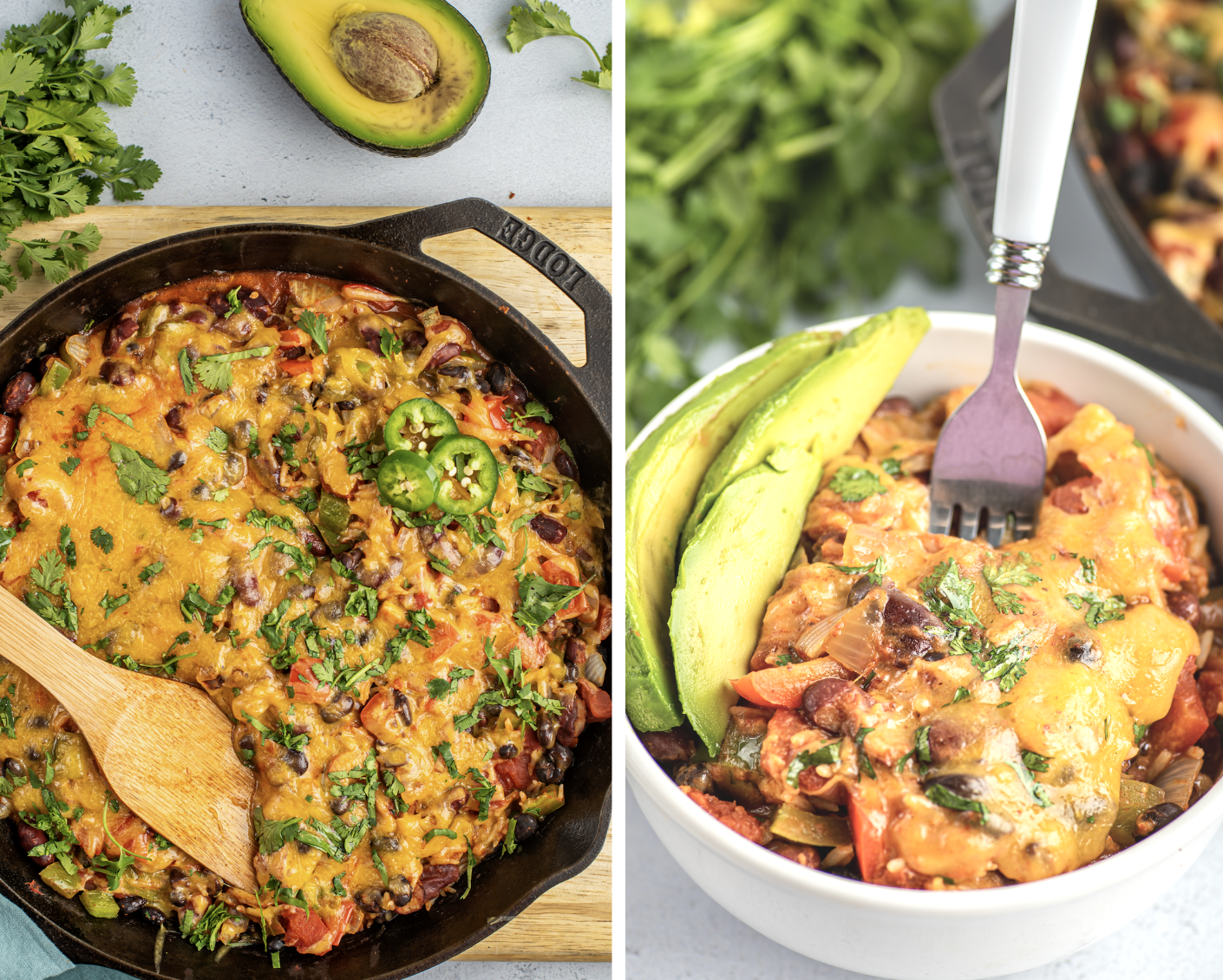 easy skillet rice and beans