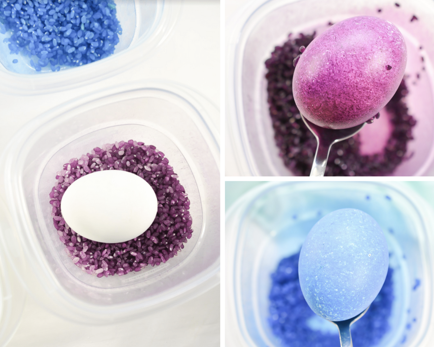 how to dye eggs with rice 