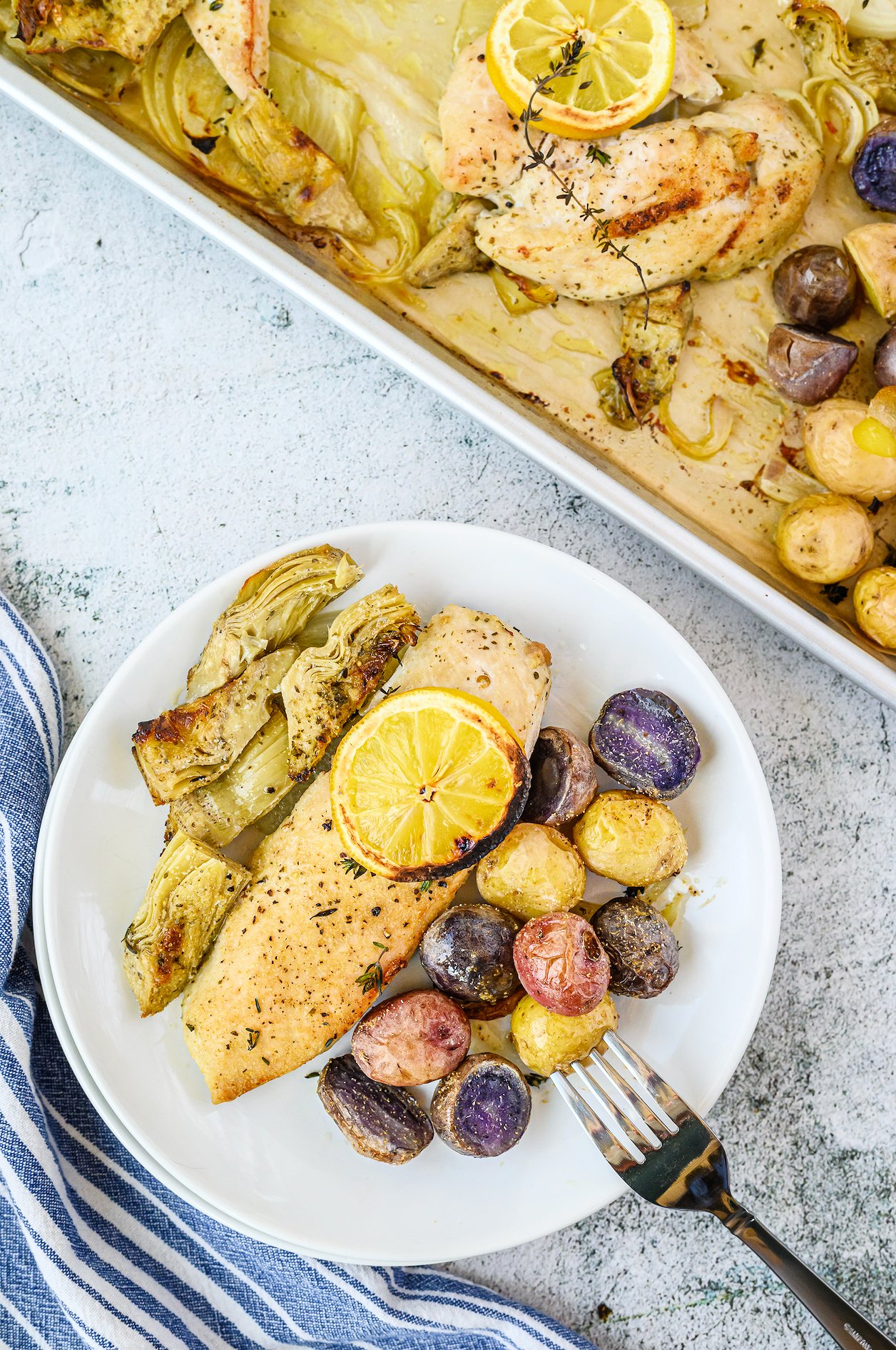 sheet pan chicken dinner