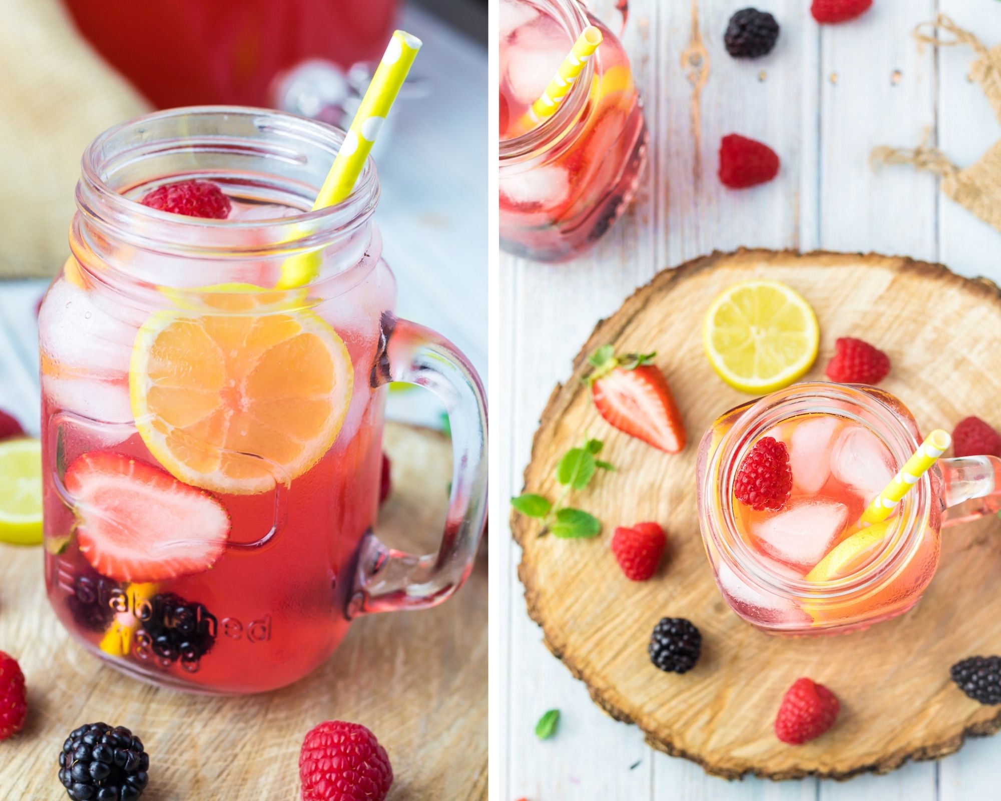 sparkling berry lemonade