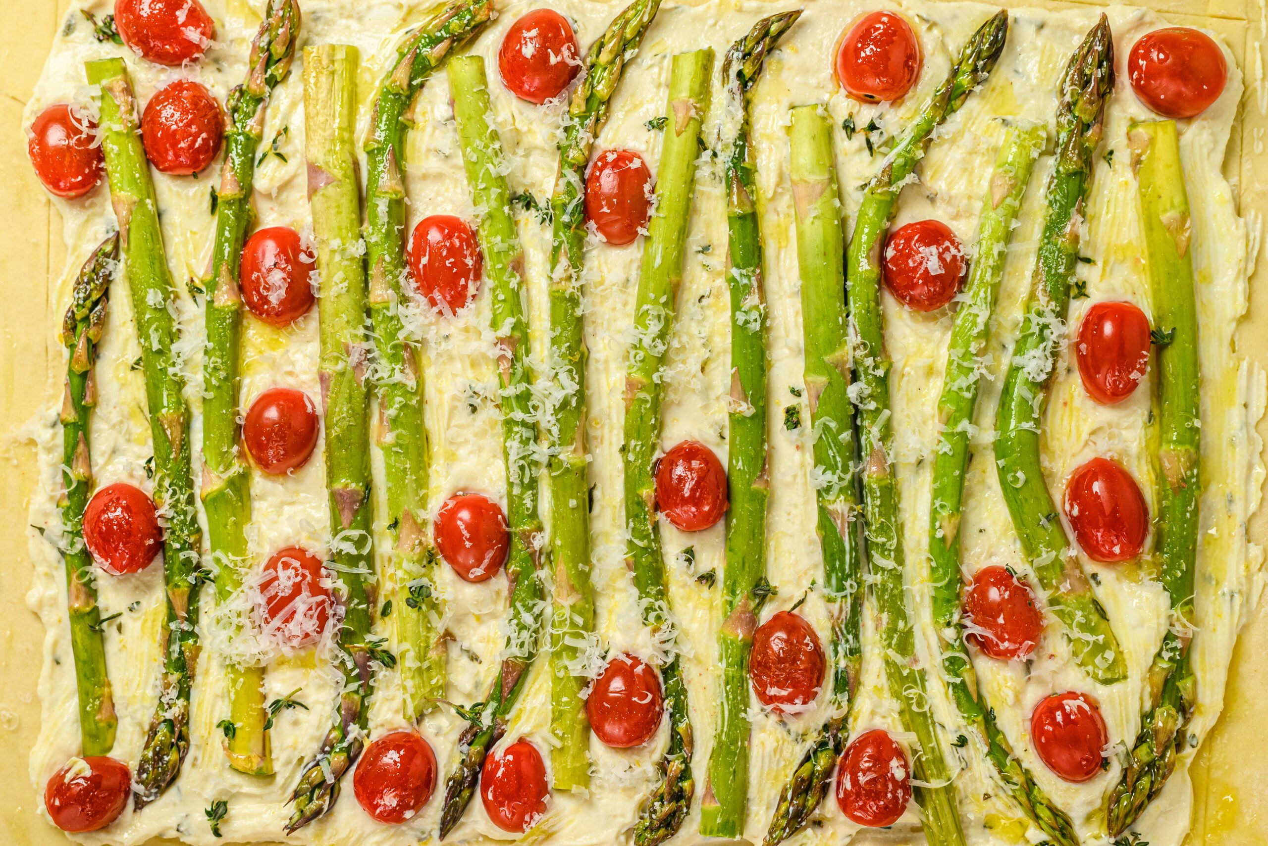 breakfast asparagus tomato tart 