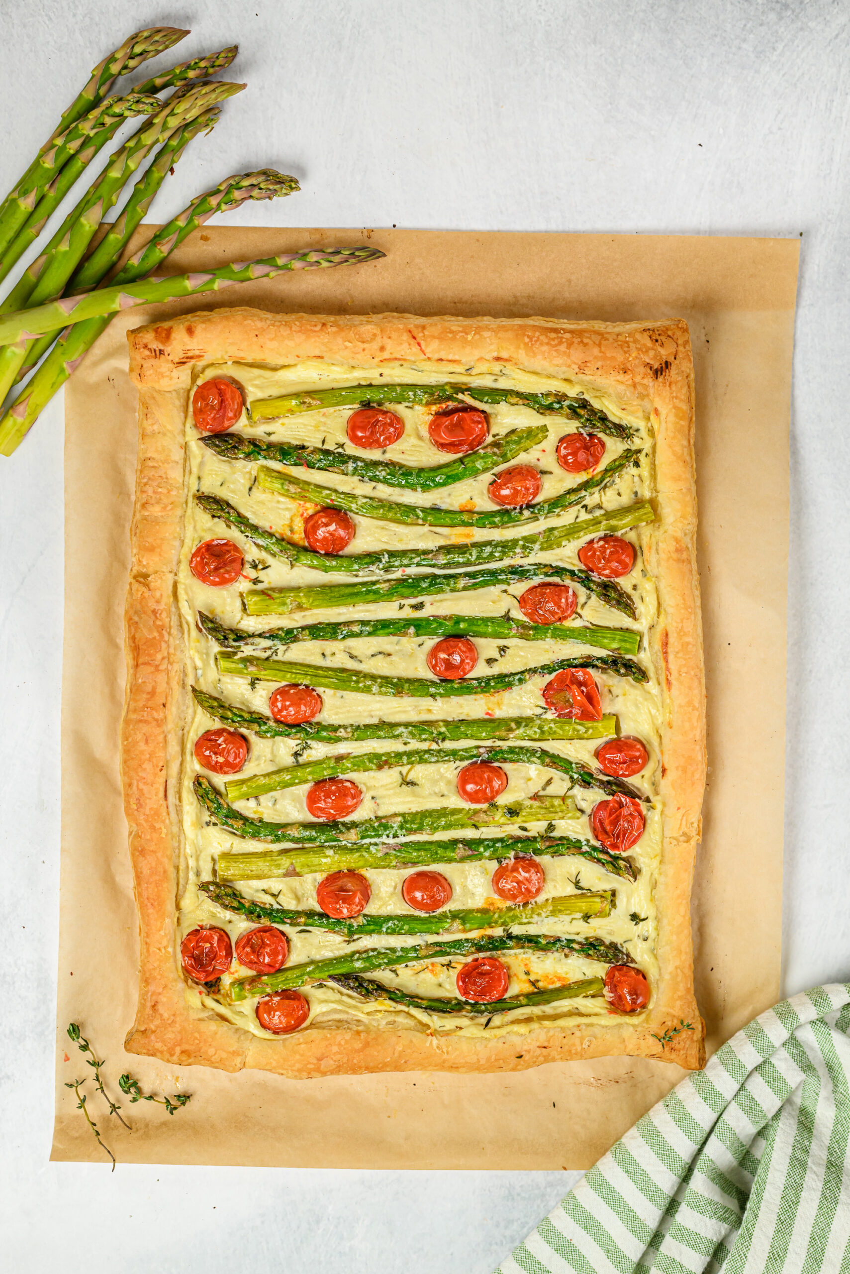 asparagus and tomato tart 
