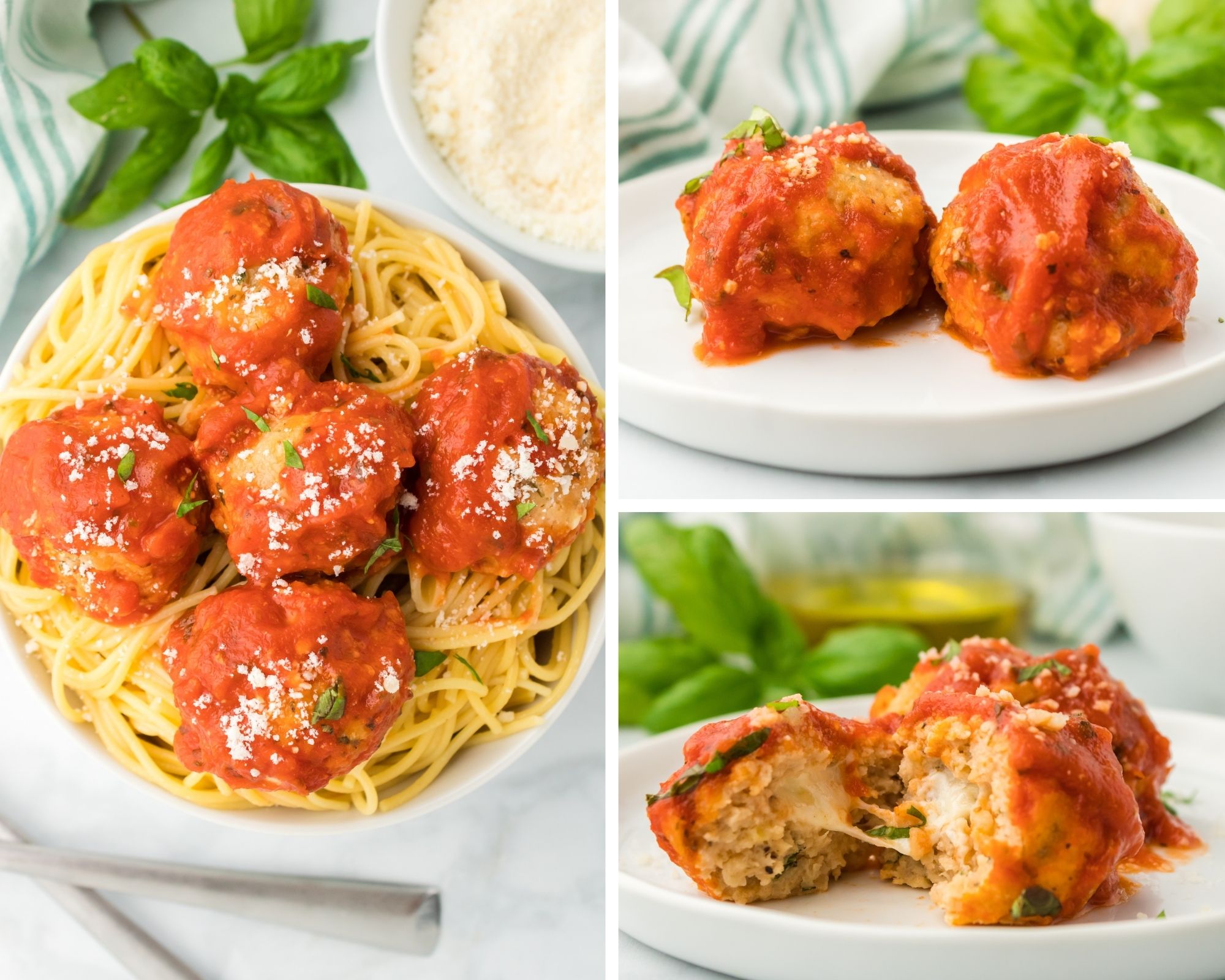 baked chicken parmesan meatballs 